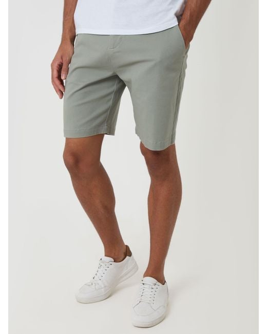 Threadbare Stretch-Chinoshorts in Gray für Herren