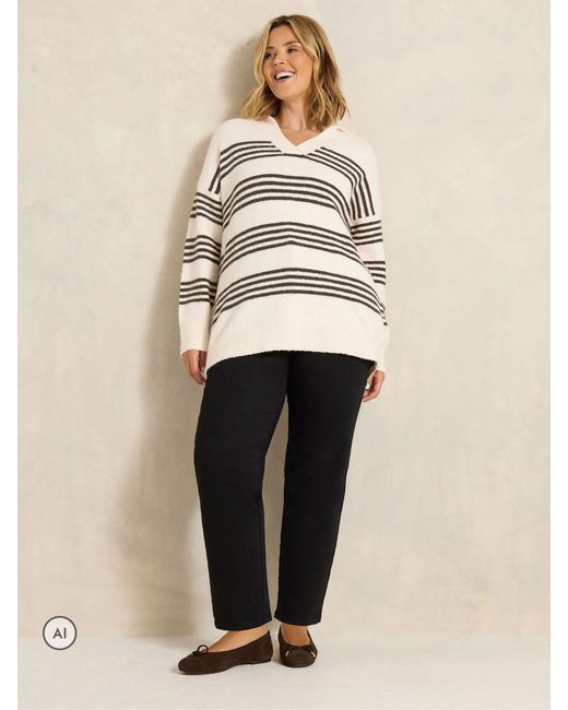 Evans Natural Knitted Jumper