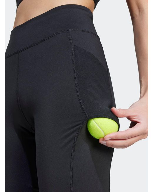 Adidas Blue Tennis Climacool Match Short Leggings