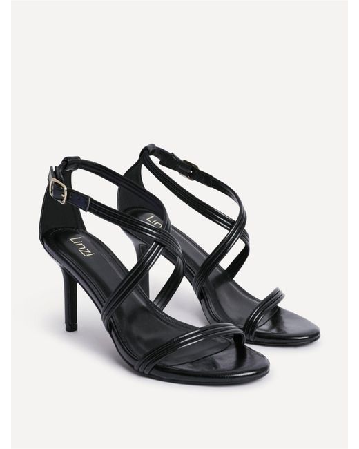 Linzi Natural Future Crossover Heeled Sandals