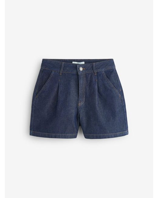 Threadbare Blue Denim Tailored Shorts