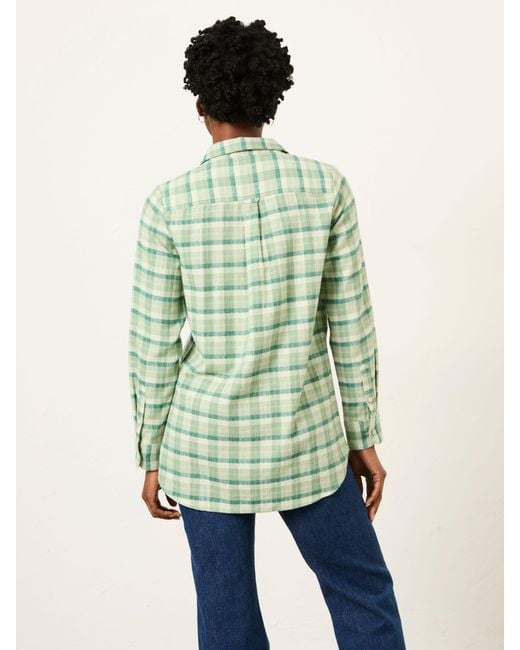 FatFace Green Fatface Olivia Regular Check Shirt
