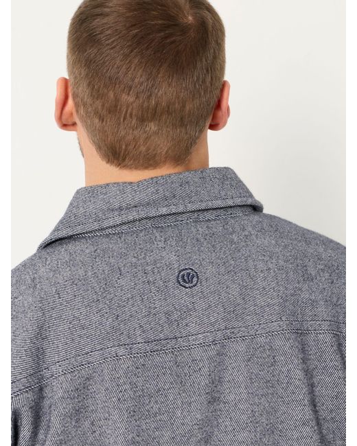 FatFace Gray Fatface Zip Through Overshirt for men