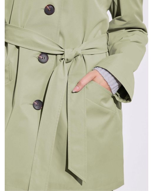 M Com Green Short Belted Jacket