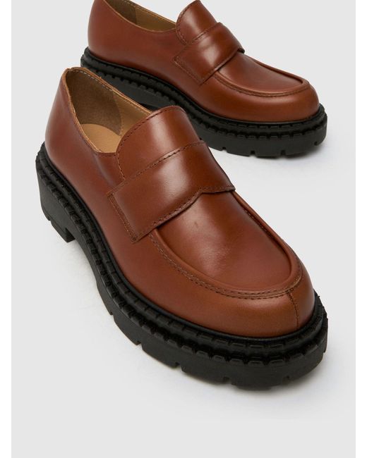 Schuh Brown Lawson Chunky Loafers