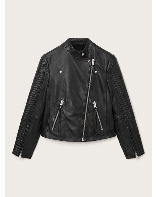 AllSaints Black Allsaints Raul Biker Jacket
