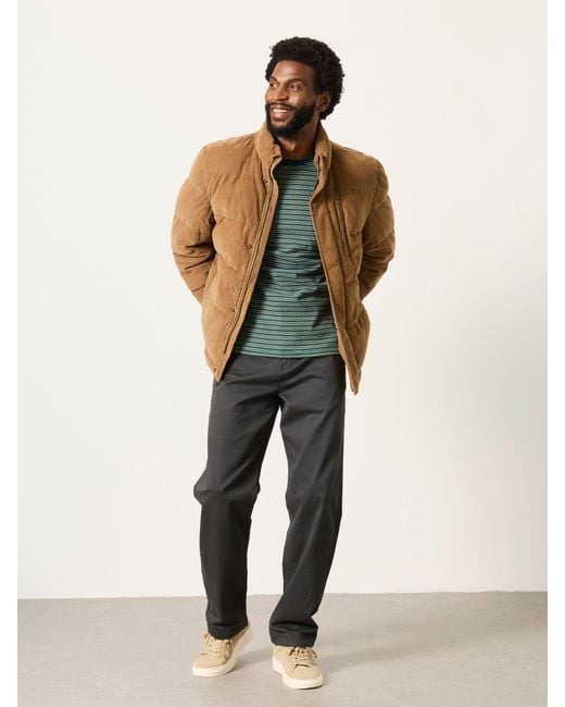 FatFace Brown Fatface Stone Cord Padded Jacket for men