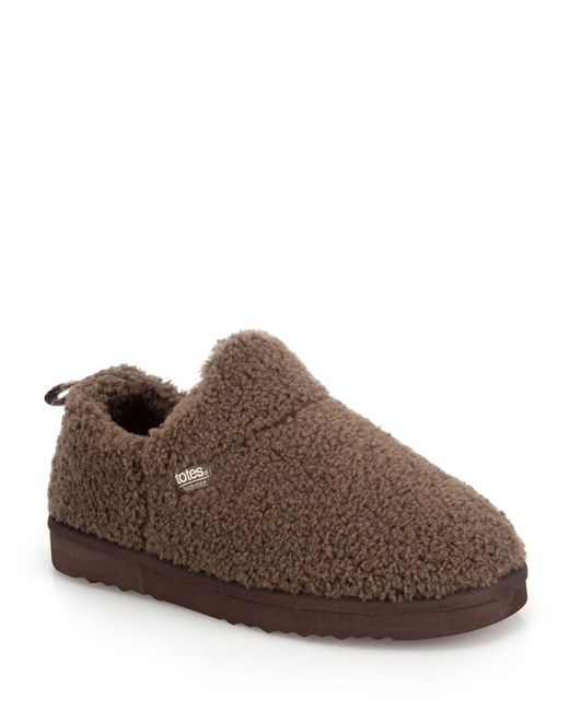 Totes Brown Borg Bootie Slippers
