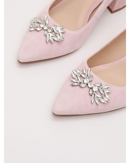 Phase Eight Pink Sparkle Block Heels