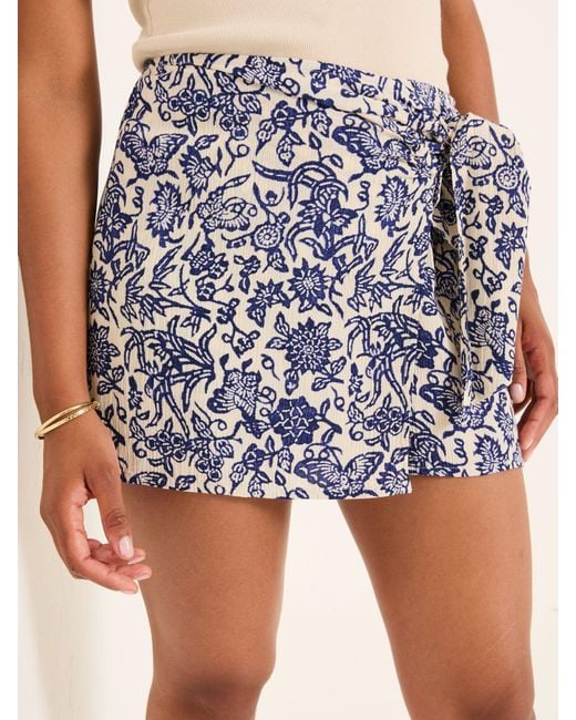 FatFace Blue Fatface Beachwear Skort