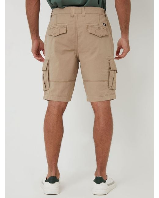 Threadbare Natural Cargo Shorts for men