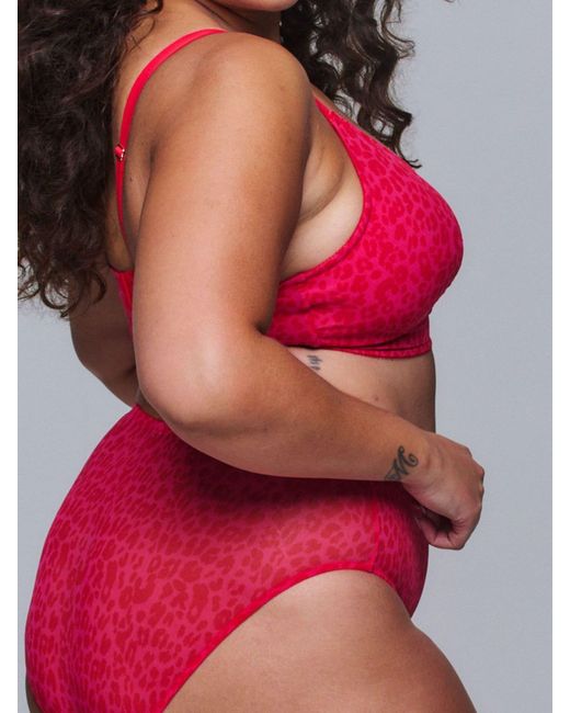 Lemonade Dolls Red Leopard Mesh Brief