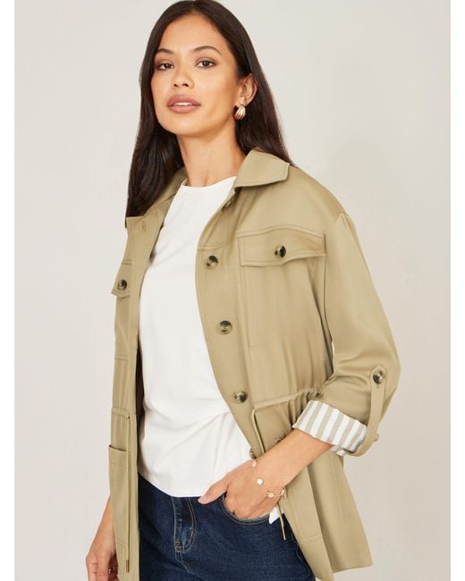Yumi' Natural Utility Drawstring Jacket