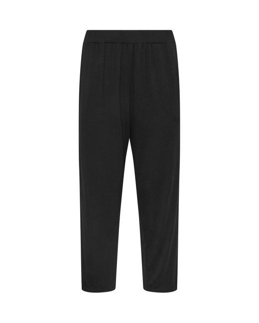 M Com Black Cropped Hareem Trousers