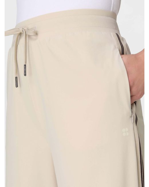 Sweaty Betty Natural 32 Inch Inside Seam Explorer Side Stripe Wide Leg 32 Trousers