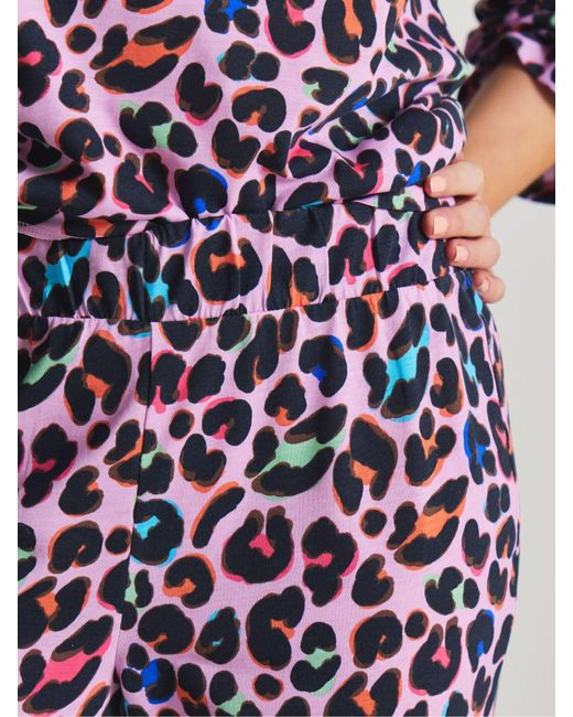 Simply Be Purple Pretty Secrets Value Leopard Pyjamas Set