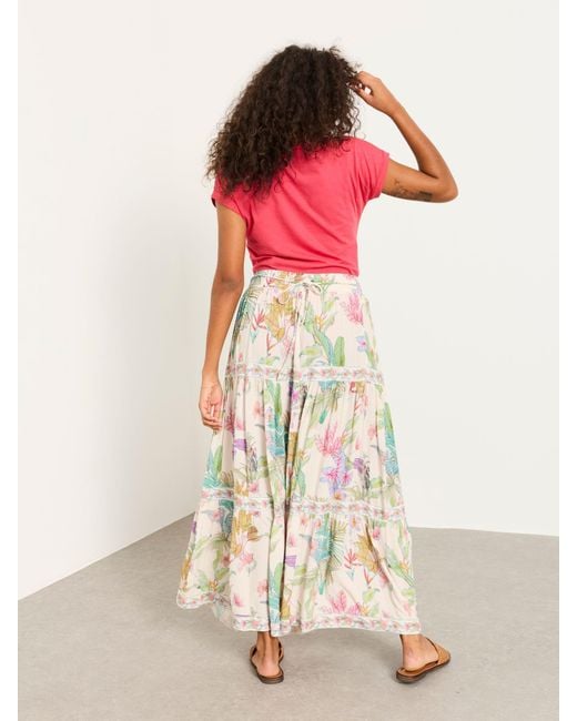 FatFace Green Fatface Jayla Maxi Skirt