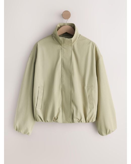 Next Natural Cotton Funnel Neck Bomber Jacket