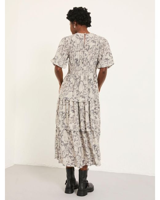 FatFace Natural Fatface Milly Petite Midi Dress
