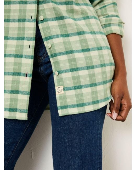 FatFace Green Fatface Olivia Regular Check Shirt