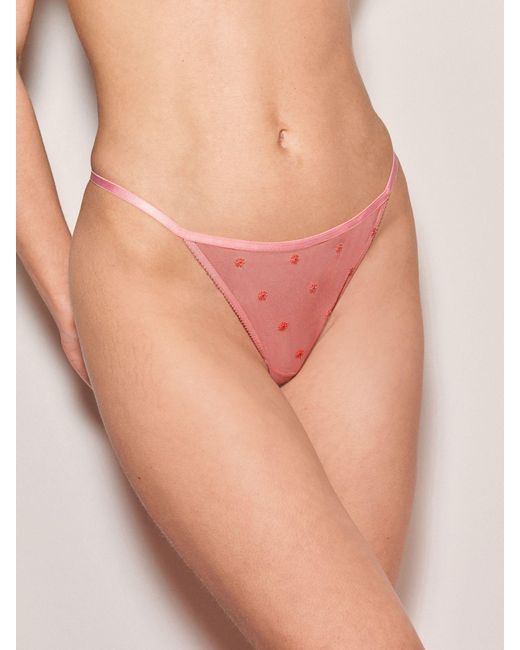 Next Pink Daisy Embroidered Knickers 2 Pack