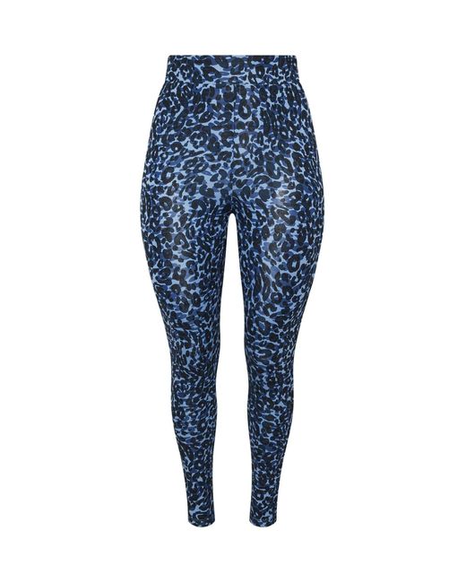 Yours Curve Blue Aktiv-Leggings Mit Animal-Wirbel-Print46