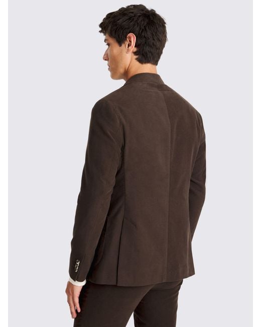 Moss Bros Brown Brushed Cord Jacket for men