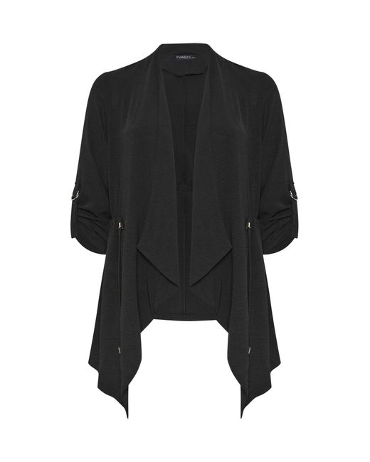Evans Black Airflow Waterfall Jacket