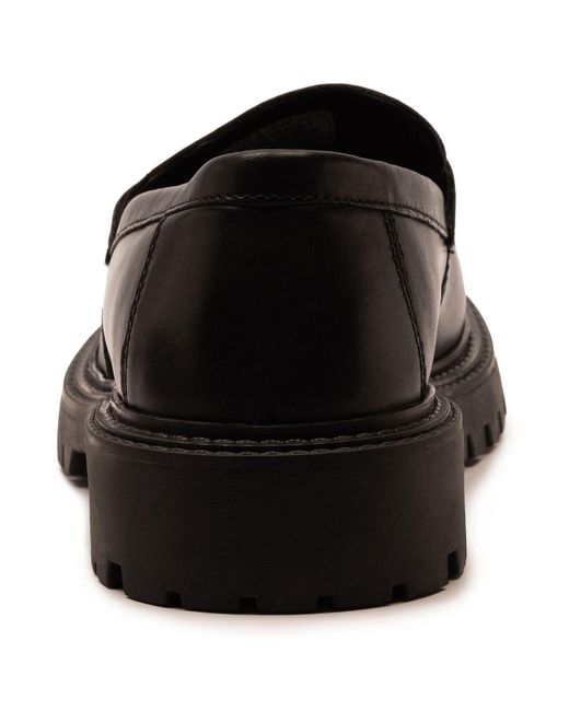 OFF THE HOOK Black Bowie Leather Elevated Loafers for men