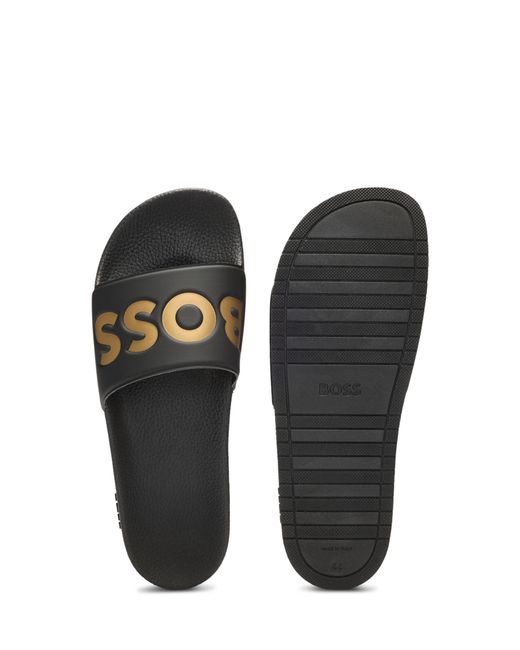 Boss Black Large Logo Sliders for men