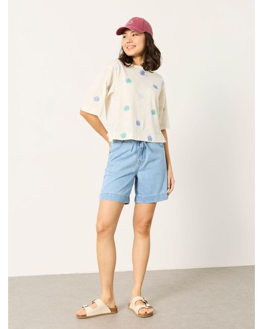 FatFace Blue Fatface Amberly Denim Shorts