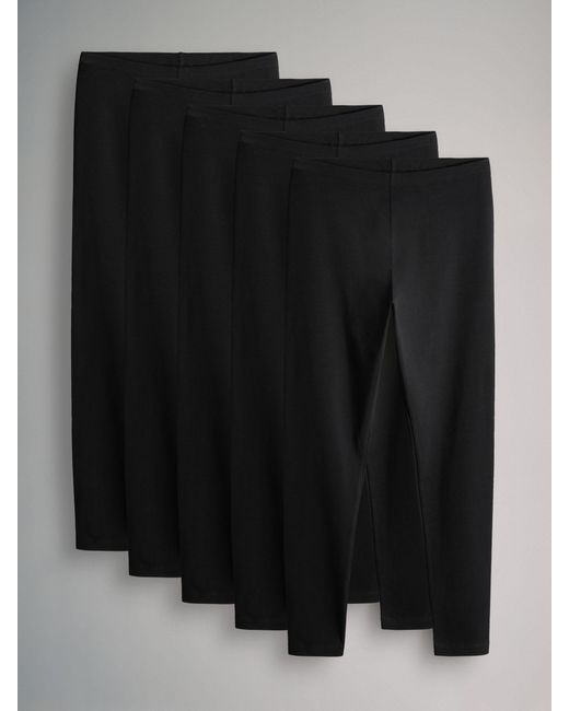 The Set Black 5 Pack Basic Leggings