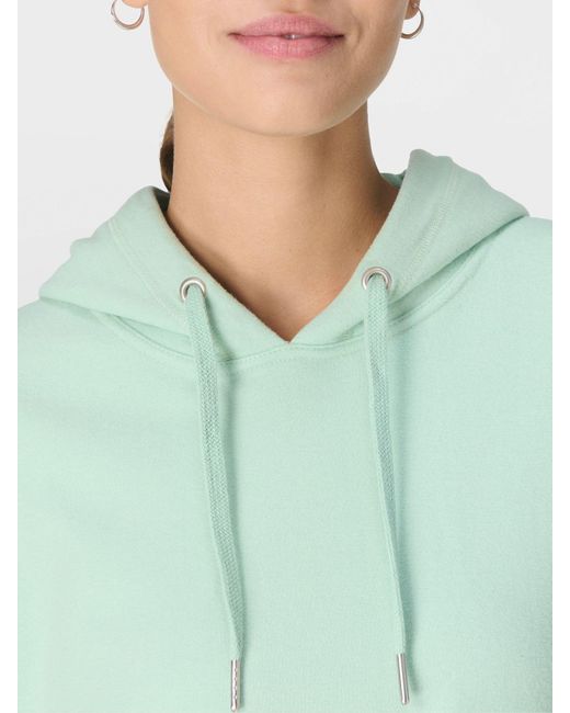 Sweaty Betty Green Escape Luxe Fleece Crew Neck Hoodie