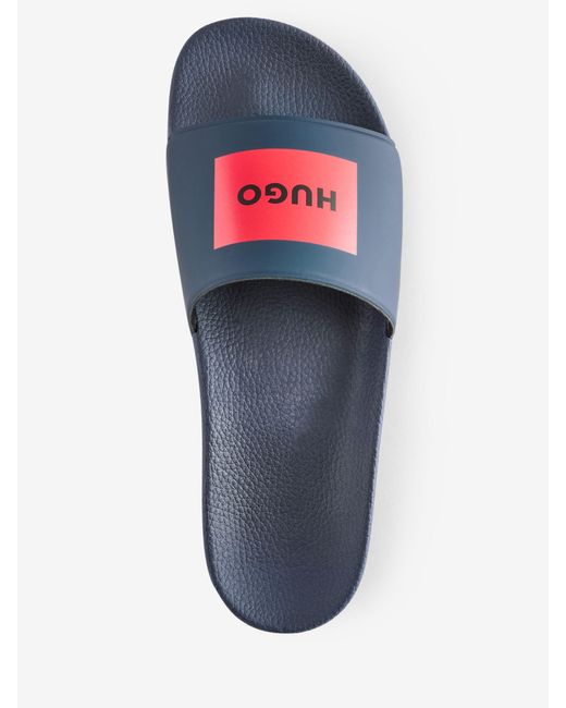 HUGO White Logo Sandals for men