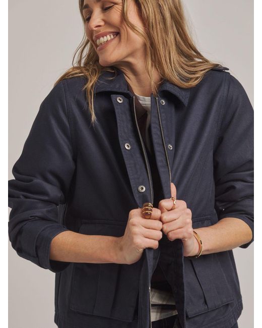 JD Williams Blue Anthology Utility Trucker Jacket