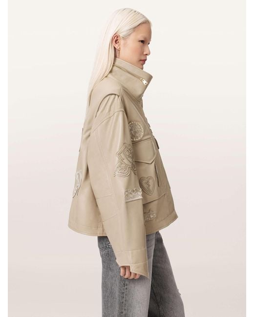 AllSaints Natural Allsaints Clay Patch Jacket