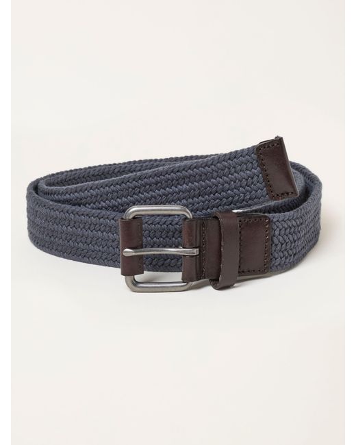 FatFace Blue Fatface Woven Belt for men