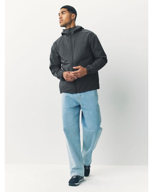 Next Black Drytech Lightweight Waterproof Packable Jacket for men