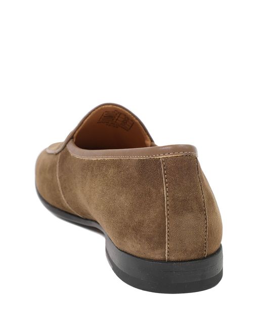 Jones Bootmaker Brown Royce Leather Loafers for men