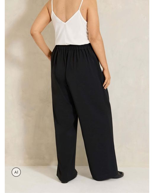 Evans Black Pleated Front Trousers