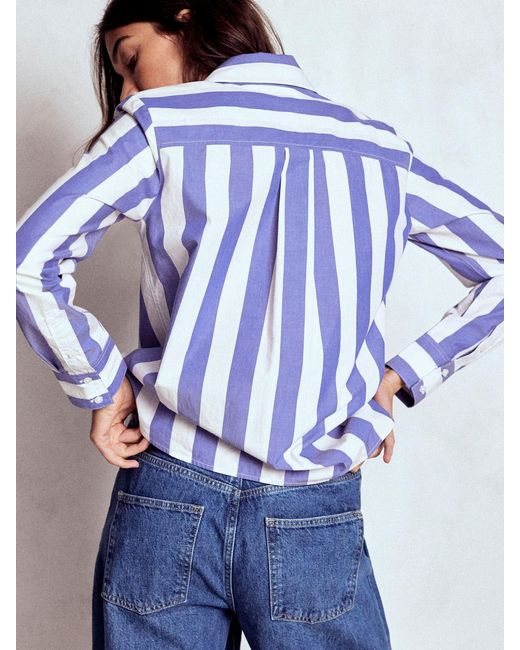 Boden Blue Sienna Cotton Shirt