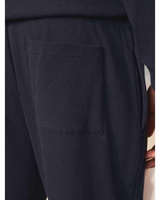 Next Blue Long Sleeve Waffle Pyjamas Set for men