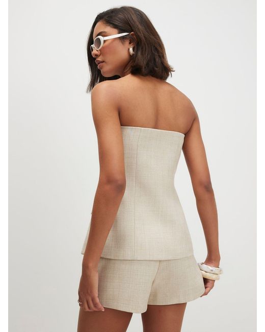 River Island Natural Wrap Front Skort