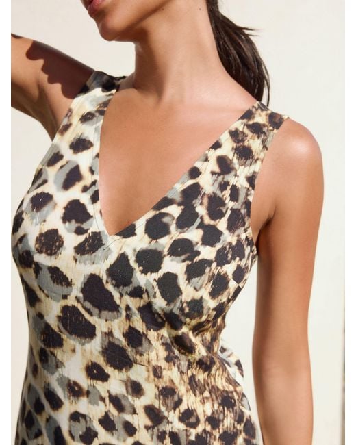 Next Natural Midi Slip Summer Dress