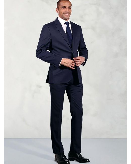 Brook Taverner Blue Plain Suit Jacket for men
