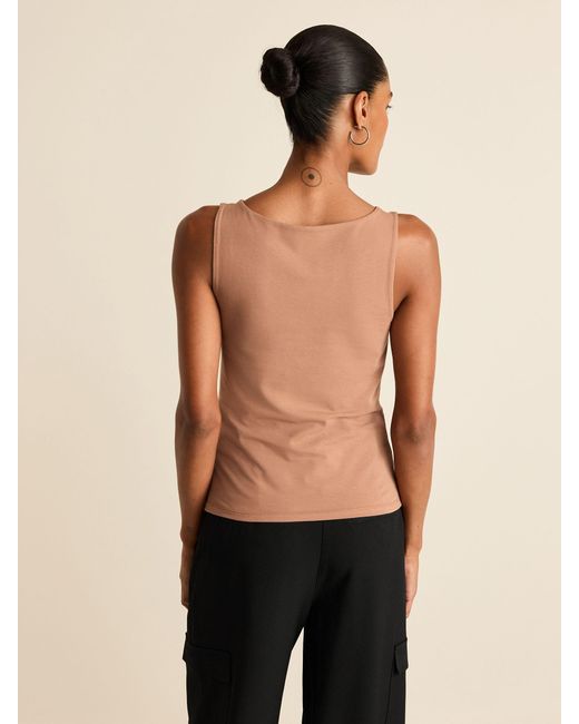 Next Brown Tan Square Neck Vest