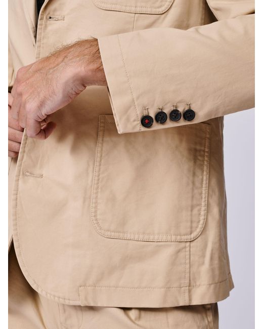 aubi Natural Mareham Patch Pocket Blazer for men