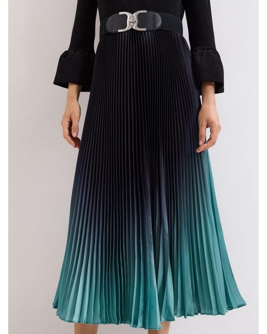 Phase Eight Black Petite Meloni Ombre Dress