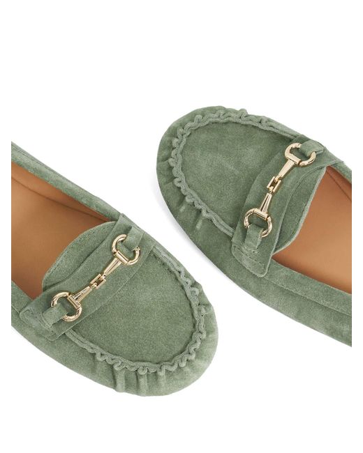 Dune Green Guno Loafers