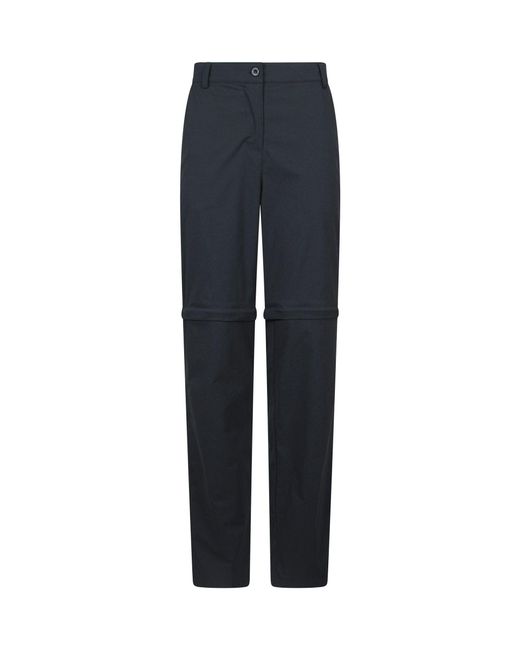 Mountain Warehouse Blue Delta Stretch Zip Off Quick Drying Uv Max Trousers